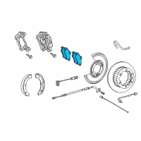 OEM 2007 Dodge Sprinter 3500 Disc Brake Pad Kit Diagram - 4862603AB