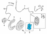OEM 2020 BMW M5 REPAIR KIT, BRAKE PADS ASBES Diagram - 34-10-8-093-715