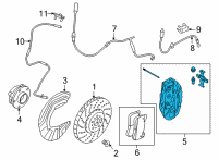 OEM BMW M4 CALIPER HOUSING LEFT Diagram - 34-10-9-503-413