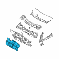 OEM Chevrolet Aveo5 Insulator, Dash Panel Outer Diagram - 96538344