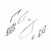 OEM 2011 Nissan Altima Glass Run Rubber-Front Door RH Diagram - 80330-JB10B