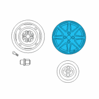 OEM Toyota Prius Wheel, Alloy Diagram - 42611-47030
