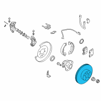 OEM 2008 Infiniti G37 Rotor Brake Diagram - 43206-JL00A