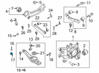 OEM Kia Borrego Nut Diagram - 545013E500