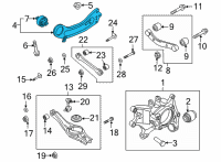 OEM 2022 Hyundai Santa Fe Arm Assembly-RR Trailing Arm, RH Diagram - 55271-P2000