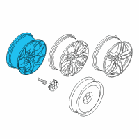 OEM BMW X1 Disc Wheel, Light Alloy, Orbitgrey Diagram - 36-11-6-856-070