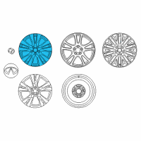 OEM 2015 Infiniti Q70 Aluminum Wheel Diagram - D0C00-3ZF4A