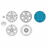 OEM Infiniti Q70L Aluminum Wheel Diagram - D0C00-1PM3A