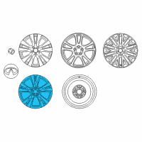 OEM 2011 Infiniti M37 Aluminum Wheel Diagram - D0C00-1MU4A