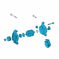 OEM 2010 Lexus GX460 Alternator Assembly With Regulator Diagram - 27060-38090