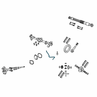 OEM 2022 Jeep Gladiator Hose-Axle Vent Diagram - 68338693AE