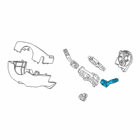 OEM 2016 Ford Police Interceptor Utility Signal Switch Diagram - GB5Z-13341-AC