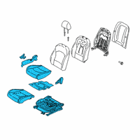 OEM Kia Forte Cushion Assembly-Fr Seat Diagram - 88200M7590B5D