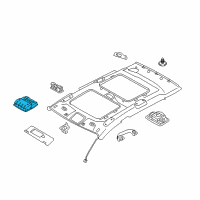 OEM 2015 Kia Sportage Lamp Assembly-OVERHEADEAD Console Diagram - 928003W010ED