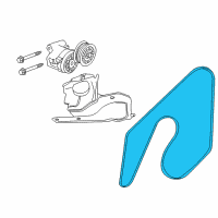 OEM Cadillac Serpentine Belt Diagram - 93181720