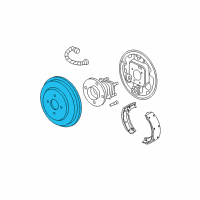 OEM 2006 Chevrolet Cobalt Drum-Rear Brake Diagram - 10388690