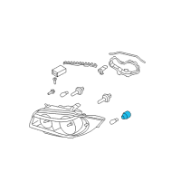 OEM BMW 135is Parking Light Bulb Socket Diagram - 63-11-6-952-785