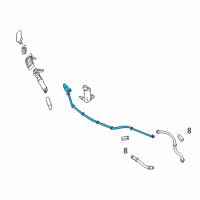 OEM 2014 Lexus LS460 Hose Diagram - 90075-15073