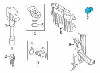 OEM 2020 Nissan Sentra Knock Sensor Diagram - 22060-5TA0A