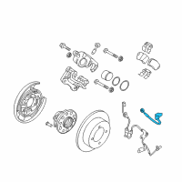 OEM 2012 Hyundai Azera Sensor Assembly-Front ABS.LH Diagram - 59810-3V500