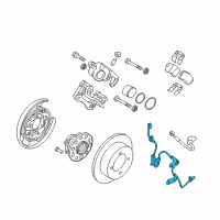 OEM 2016 Hyundai Azera Hose-Brake Front, LH Diagram - 58731-3V900