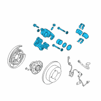 OEM Hyundai Azera Brake Assembly-RR Wheel Diagram - 58210-3V500