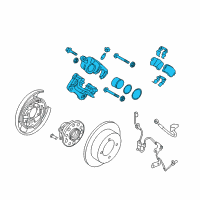 OEM 2017 Hyundai Azera Brake Assembly-RR Wheel Diagram - 58210-3V500