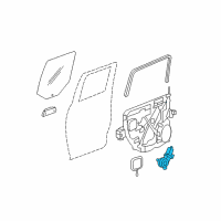 OEM Ram 1500 Window Regulator Motor Diagram - 68045134AB