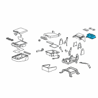 OEM Chevrolet Avalanche Holder-Front Center Seat Cup *Light Cashmere Diagram - 15914572
