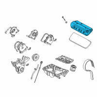 OEM Acura Cover, Rear Cylinder Head Diagram - 12320-P8A-A00