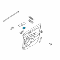 OEM 2018 Kia Sorento Power Window Assist Unit Assembly Diagram - 93576C6110