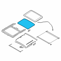 OEM BMW M340i Seal Glass Slide-Tilt Roof P Diagram - 54-10-8-737-877