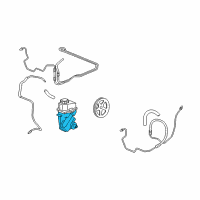 OEM Chevrolet Power Steering Pump Diagram - 19369078