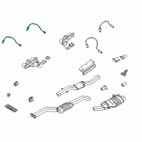 OEM 2005 BMW 325Ci Oxygen Sensor Front Upper Diagram - 11-78-7-515-826