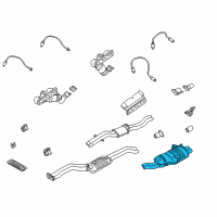 OEM 2004 BMW 330i Rear Muffler Assembly Diagram - 18-10-7-504-172