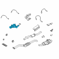 OEM BMW 325i Exchange. Exhaust Manifold With Catalyst Diagram - 18-40-7-515-104