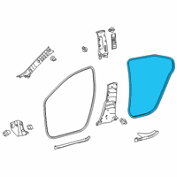 OEM 2021 Toyota Corolla Surround Weatherstrip Diagram - 62331-02321