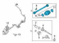 OEM 2022 Ford F-150 SHAFT ASY - DRIVE Diagram - ML3Z-4A376-A