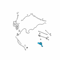 OEM Infiniti Motor Assy-Windshield Wiper Diagram - 28810-1CA0A