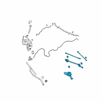 OEM 2014 Infiniti QX70 WIPER Assembly Windshield Diagram - 28800-1CA0B