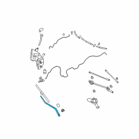 OEM Infiniti QX70 Window Wiper Arm Assembly Diagram - 28886-1CA0A