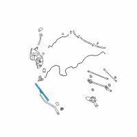 OEM Infiniti M56 Window Wiper Blade Assembly Diagram - 28890-3EV6A