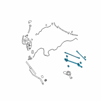 OEM 2015 Infiniti QX70 Link Assy-Wiper Diagram - 28840-1CA0A