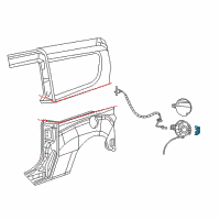 OEM 2016 Ram ProMaster City Housing-Fuel Filler Diagram - 68266301AA