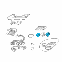 OEM Ford Excursion Switch Assembly Diagram - XL1Z-14529-DA