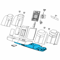 OEM 2015 Chevrolet SS Seat Cushion Pad Diagram - 92277623