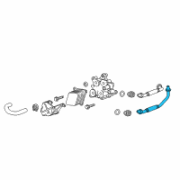 OEM 2018 Cadillac ATS Front Hose Diagram - 12656887