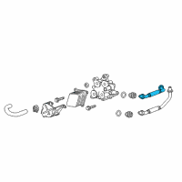 OEM 2017 Cadillac ATS Rear Hose Diagram - 12656886