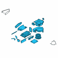 OEM Nissan Murano Blower Assy-Front Diagram - 27200-CA00B