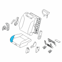 OEM 2014 Kia Sedona Pad Assembly-3ND Seat Cushion Diagram - 892504D120
